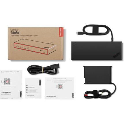 Lenovo ThinkPad Thunderbolt 4 Smart Dock 7500 Gen 2 Dock Estación 100W PD 8K60 y 4K144