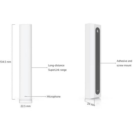 Ubiquiti UniFi Protect Sensor de Rotura de Vidrio con Detección de Movimiento y 3 Años de Batería