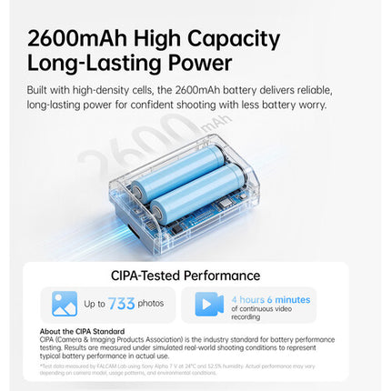 Falcam TagBatt Batería NP-FZ100 2600mAh Carga Directa USB-C Seguridad Múltiple
