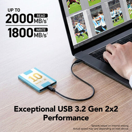 Lexar 1TB SL500 SSD portátil USB 3.2 Gen 2x2 con cifrado AES 256 bits