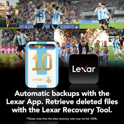 Lexar Air Elite Legends SSD portátil 512GB USB 3.2 Gen 1 AFA Edition con cable USB-C