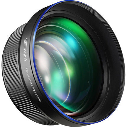 Neewer 85mm Teleobjetivo HD 2.5x para Backplates 17mm con Filtro 72mm