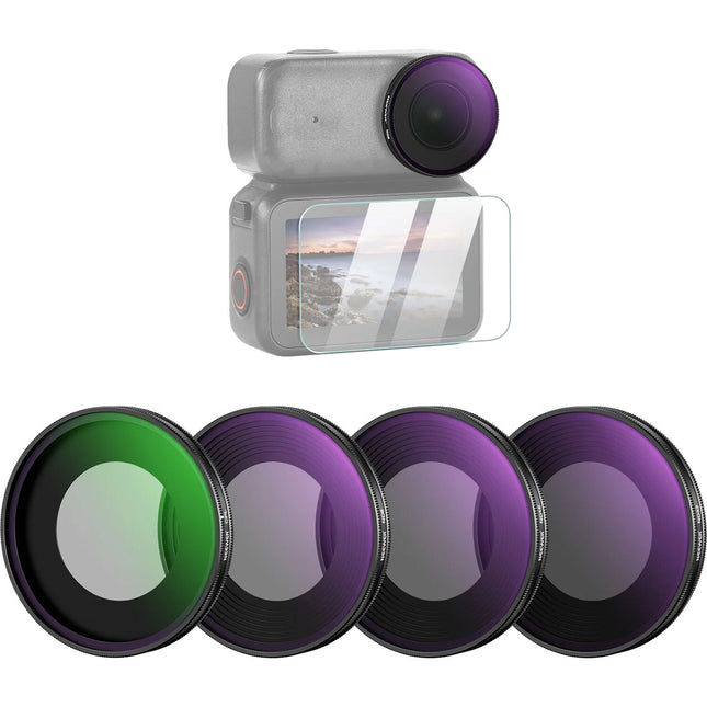 Neewer Set de 4 Filtros ND8 ND16 ND32 CPL para DJI Osmo Nano
