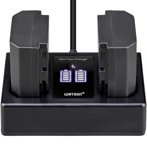 Watson Mini Twin Cargador para Baterías NP-FZ100 Carga Dual Rápida 27W
