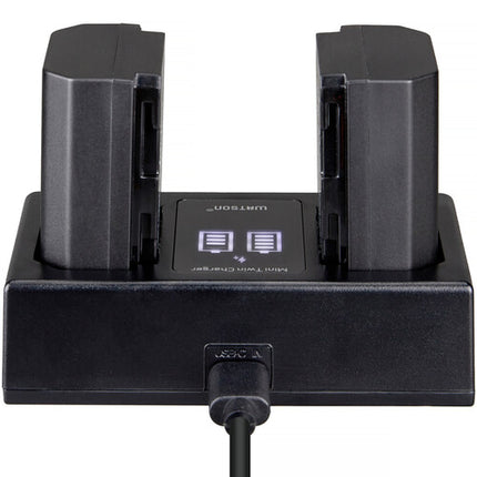 Watson Mini Twin Cargador para Baterías NP-FZ100 Carga Dual Rápida 27W