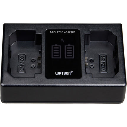 Watson Mini Twin Cargador para Baterías NP-FZ100 Carga Dual Rápida 27W