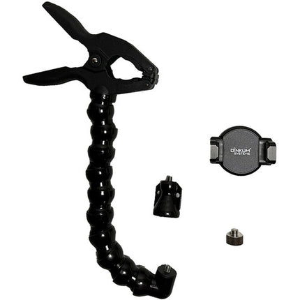Dinkum Systems Phone Mount Soporte para teléfono con brazo flexible de 12" y capacidad de 3 lb