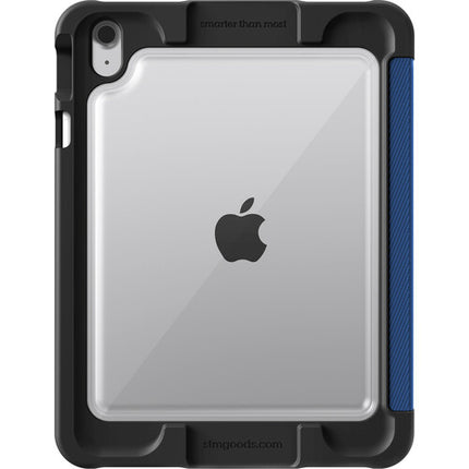 STM Dux Ultra Funda para iPad A16 y 10ª Gen Azul con Soporte y Carga Pencil