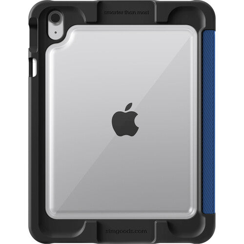 STM Dux Ultra Funda para iPad A16 y 10ª Gen Azul con Soporte y Carga Pencil
