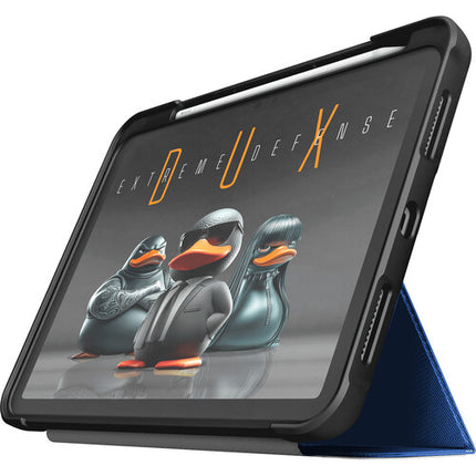 STM Dux Ultra Funda para iPad A16 y 10ª Gen Azul con Soporte y Carga Pencil