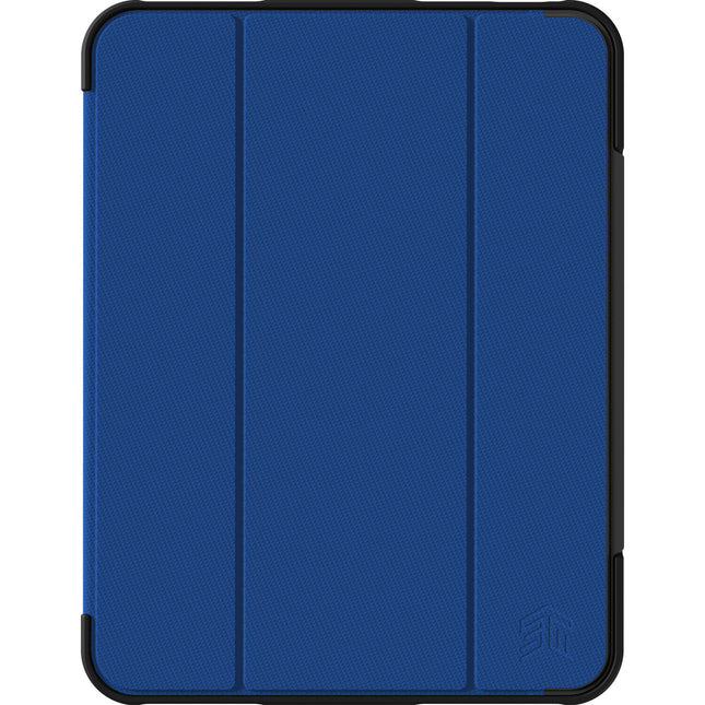 STM Dux Ultra Estuche para iPad A16 y 10ª Gen con Soporte y Almacenaje para Apple Pencil Azul
