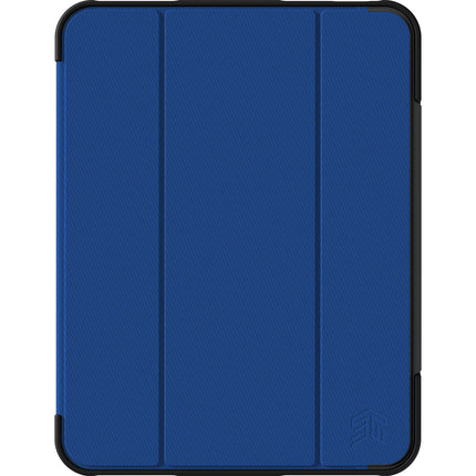 STM Dux Ultra Funda para iPad A16 y 10ª Gen Azul con Soporte y Carga Pencil