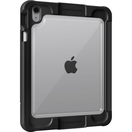 STM Dux Ultra Funda para iPad A16 y 10ª Generación Negra con Soporte y Carga Pencil
