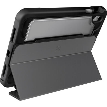 STM Dux Ultra Funda para iPad A16 y 10ª Generación Negra con Soporte y Carga Pencil