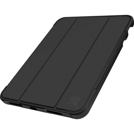 STM Dux Ultra Funda para iPad A16 y 10ª Generación Negra con Soporte y Carga Pencil