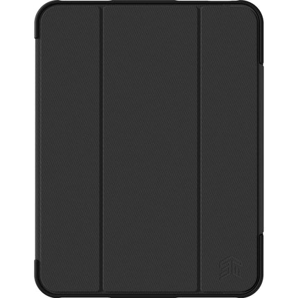 STM Dux Ultra Funda para iPad A16 y 10ª Generación Negra con Soporte y Carga Pencil