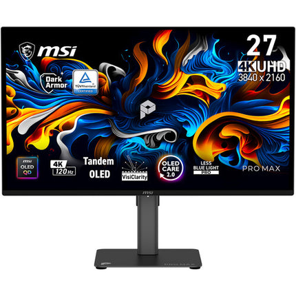 MSI PRO MAX 271UPX12G Monitor OLED QD 27" 4K UHD 120 Hz 0.03ms matte black