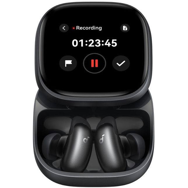 Soundcore by Anker Liberty 5 Pro Max Auriculares Inalámbricos Negro 28h Batería Pantalla AMOLED