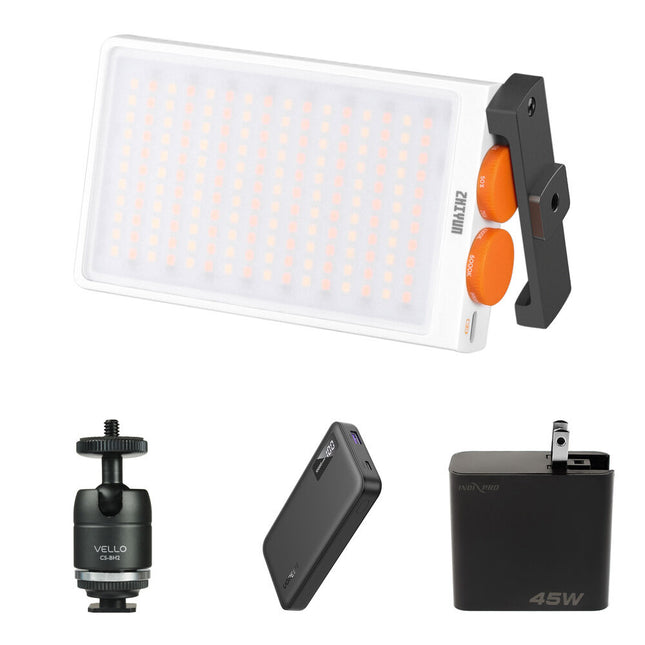 Zhiyun FIVERAY M40 Luz LED de Bolsillo 40W Kit con Power Bank 10000mAh