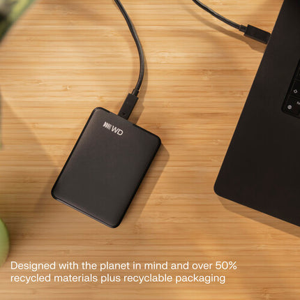 WD 1TB Elements Disco Duro Externo USB-C 3.2 Gen 1 5 Gb/s con Cable