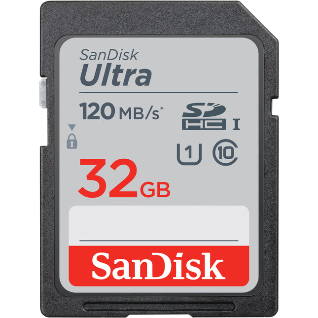SanDisk 32GB Ultra UHS-I SDHC Tarjeta de memoria 5 unidades 120 MB/s lectura 10 MB/s escritura