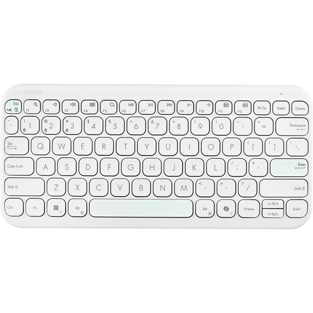 ASUS KW100 Marshmallow Teclado Inalámbrico Bluetooth 5.0 Compacto Ultradelgado europeo