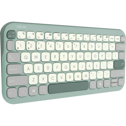 ASUS KW100 Marshmallow Teclado inalámbrico Bluetooth 5.0 compacto ultradelgado