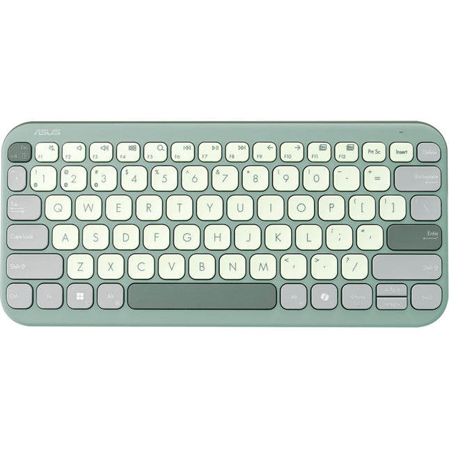 ASUS KW100 Marshmallow Teclado inalámbrico Bluetooth 5.0 compacto ultradelgado