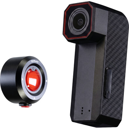 RIPOON Q100E Cámara para Bicicleta 1080p 60fps 140° con Luz Magnética Q10