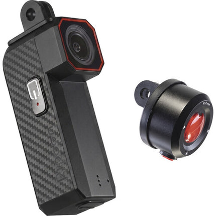 RIPOON Q100E Cámara para Bicicleta 1080p 60fps 140° con Luz Magnética Q10