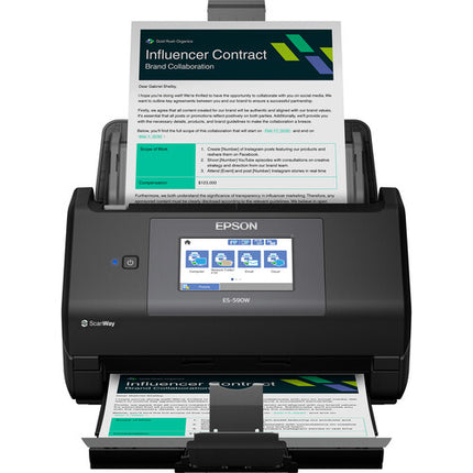 Epson WorkForce ES-590W Escáner de Documentos Dúplex Inalámbrico 600 dpi 45 ppm