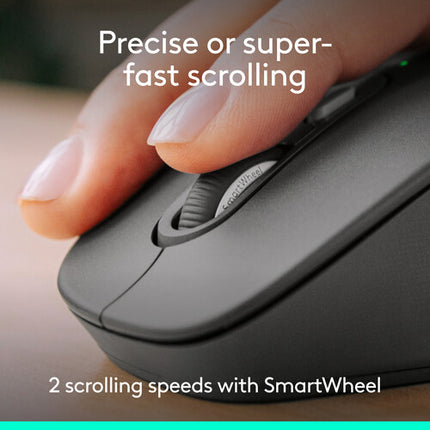Logitech Signature Comfort Plus M850 L Ratón Inalámbrico Bluetooth 5.2 4000 dpi Graphite