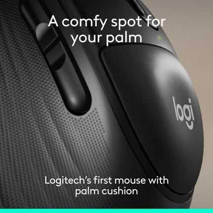 Logitech Signature Comfort Plus M850 L Ratón Inalámbrico Negro 4000 dpi Bluetooth 5.2 LE