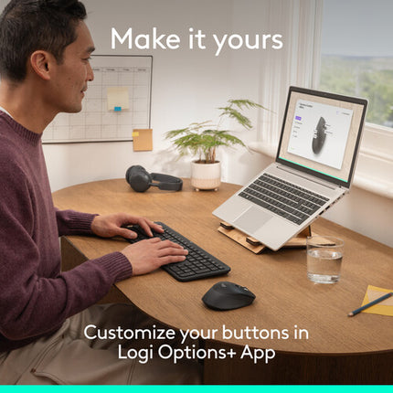 Logitech Signature Comfort M840 L Ratón Inalámbrico Bluetooth 5.2 LE 4000 dpi