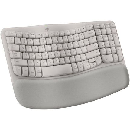 Logitech Wave Keys Teclado Ergonómico Inalámbrico 2.4 GHz Bluetooth Arena