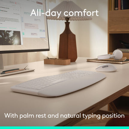 Logitech Signature Comfort Plus MK880 Teclado y Ratón Inalámbricos Bluetooth 5.2 4000 dpi