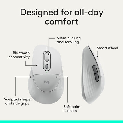 Logitech Signature Comfort Plus MK880 Teclado y Ratón Inalámbricos Bluetooth 5.2 4000 dpi