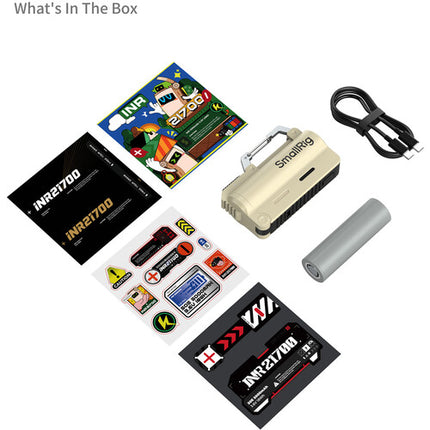 SmallRig Kit de Batería 21700 y Cargador 5000mAh con Cable USB-C