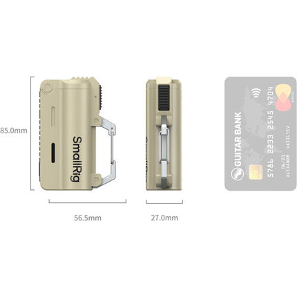 SmallRig Dual 21700 Kit de Batería y Cargador 10000mAh 20W Desert Brown