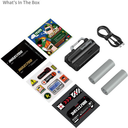 SmallRig Dual 21700 Kit de Batería y Cargador 10000mAh Negro