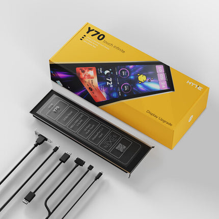 HYTE Y70 Touch Infinite Pantalla Multi-Táctil 14.9" 2.5K 500-nit con Kit de Instalación