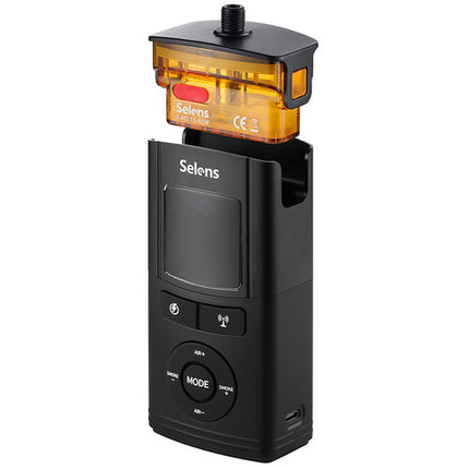 Selens Handheld Refillable Tank Máquina de Humo Portátil 15mL y Control Remoto