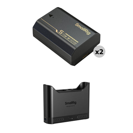 SmallRig Batería NP-FZ100 USB-C para cámara Paquete de 2 piezas 5491