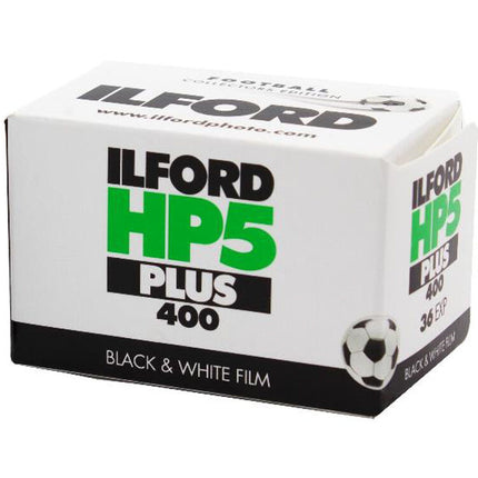 Ilford HP5 Plus Película Negativa Blanco y Negro 35mm ISO 400 36 Exposiciones Edición Fútbol