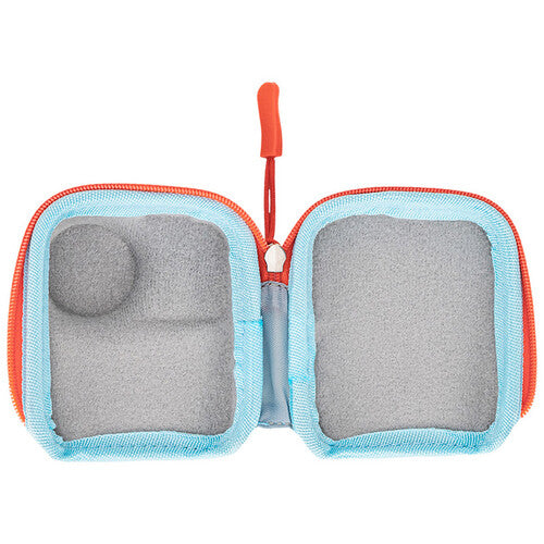 Funda rígida JJC para DJI Osmo Nano azul resistente al polvo y golpes con mosquetón