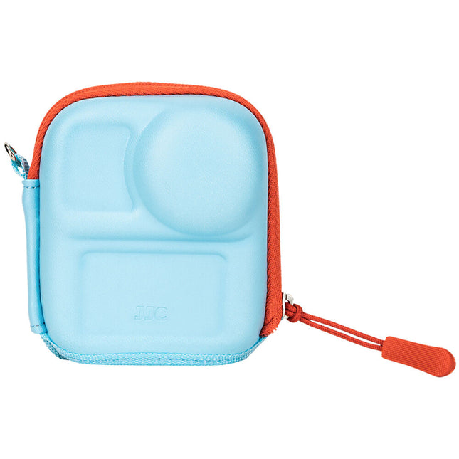 Funda rígida JJC para DJI Osmo Nano azul resistente al polvo y golpes con mosquetón