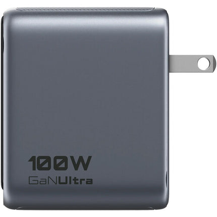 ReelCharge 3 en 1 Cargador USB 100W con pantalla inteligente 2 USB-C 1 USB-A