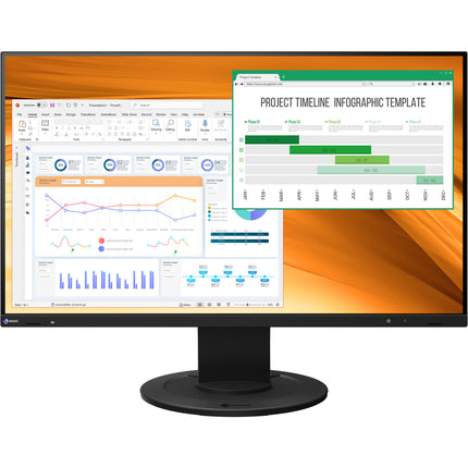 EIZO FlexScan EV2400R Monitor 23.8" Full HD IPS 100 Hz 5ms GtG
