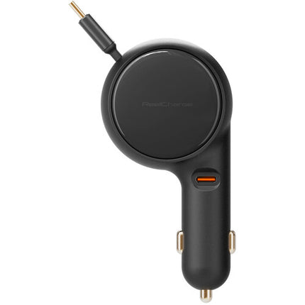 ReelCharge Cargador de Coche USB-C 60W Cable Retráctil 79 cm