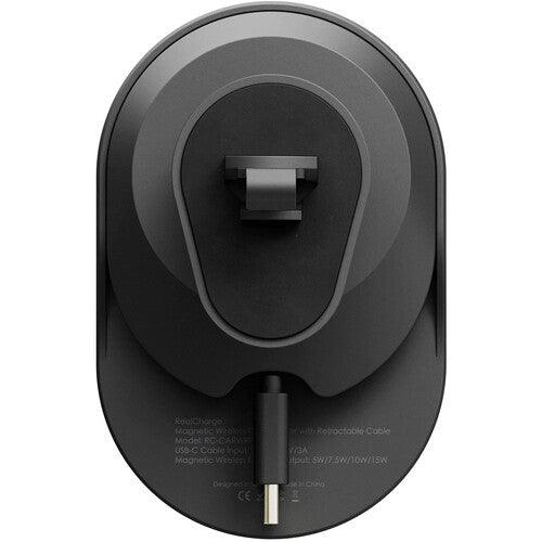 ReelCharge Cargador Inalámbrico para Auto 30W 15W Wireless 31" Cable Retráctil